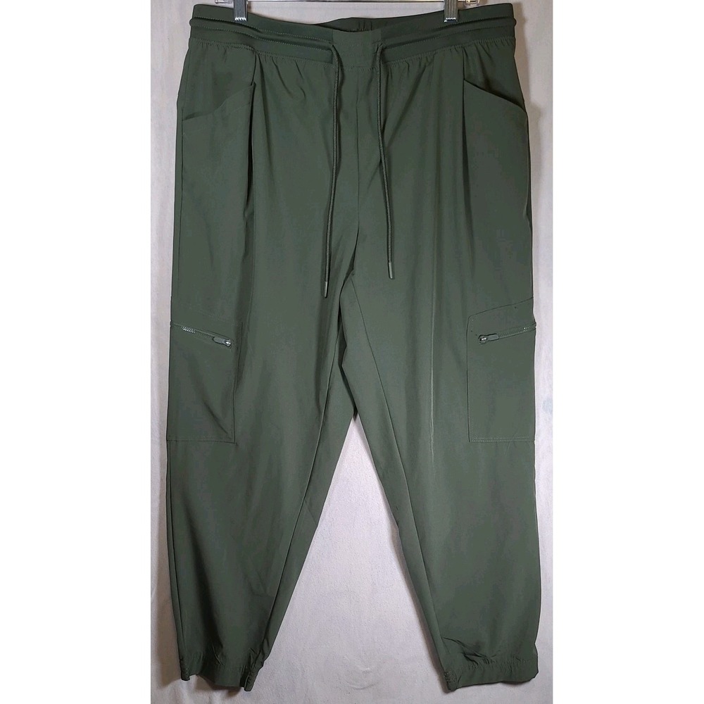 Apana Yoga Lifestyle Women's Size Large Green Athletic Jogger Pants  Performance